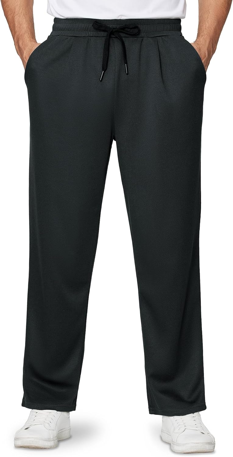 Alimens & Gentle Mens Sweatpants Casual Open Bottom Sweat Pants for Men Drawstri...