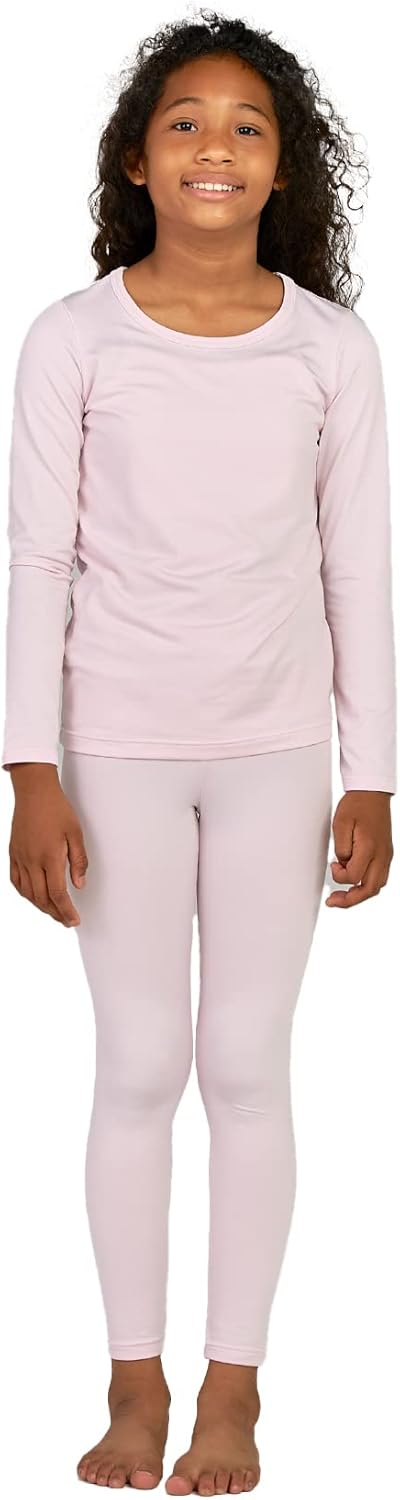 LAPASA Girl's Thermal Underwear Set, Kids Fleece Lined Long Johns Soft Winter Ba...