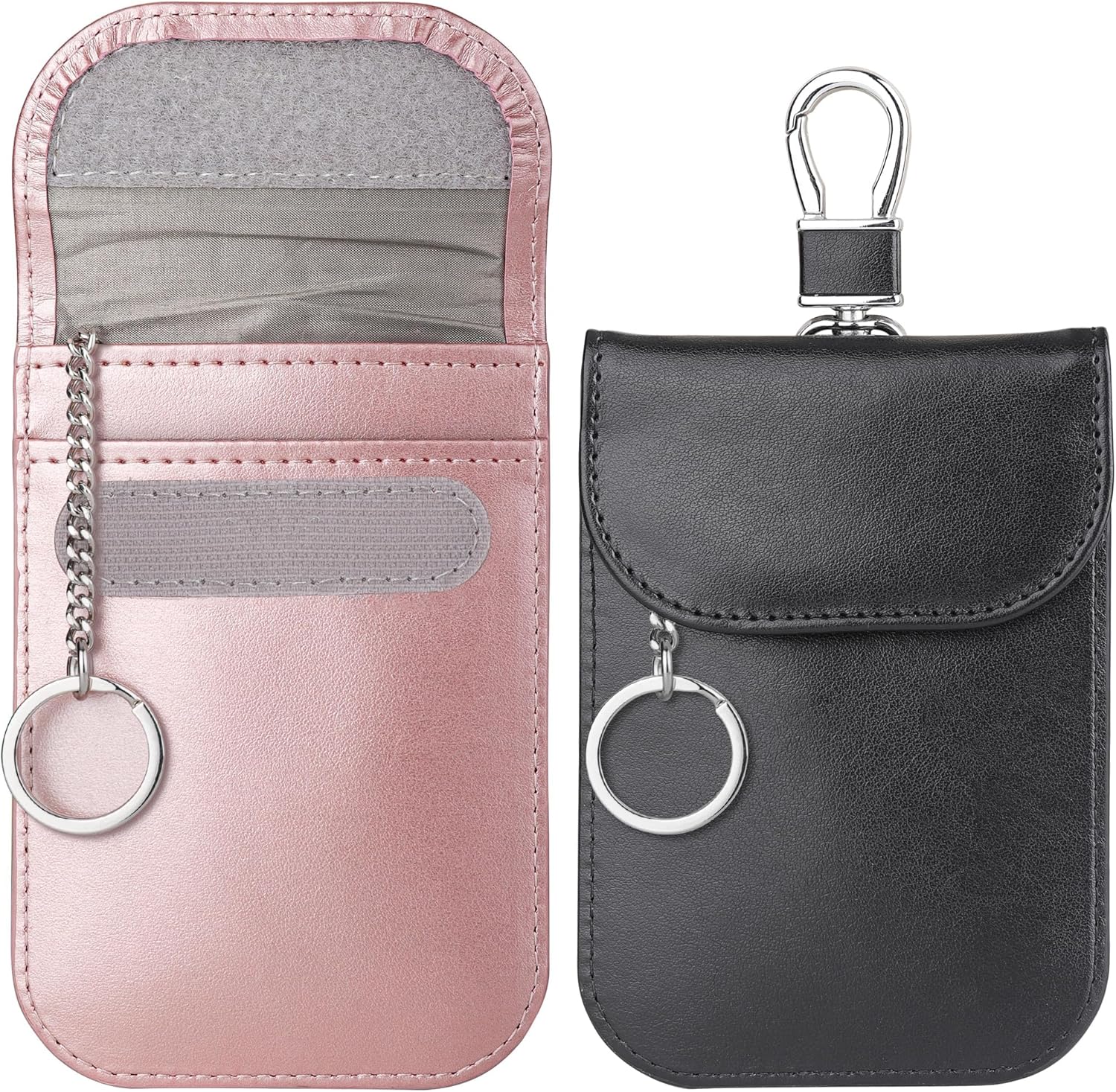 Teskyer 2 Pack Faraday Pouch for Car Keys Signal Blocker Pouch, RFID Key Pouch f...