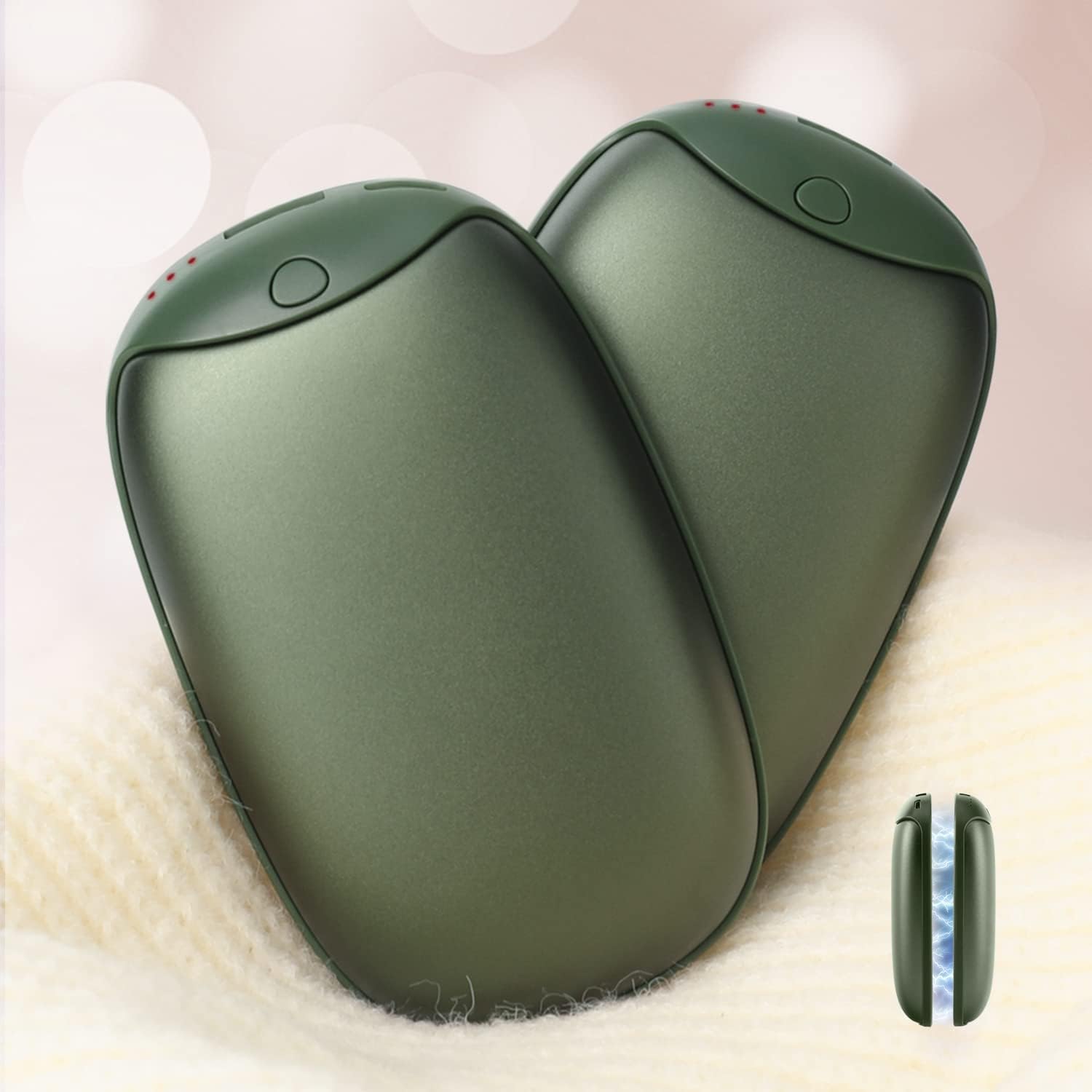2 Pack Hand Warmer Rechargeable, Magnetic Twins El...