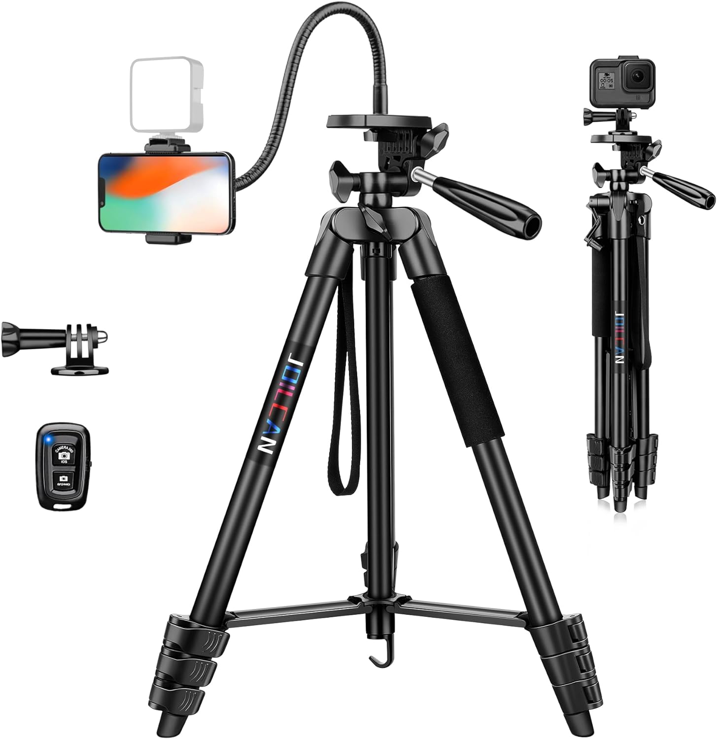 JOILCAN Phone Tripod for iPhone 67.7", Extendable Mobile Phone Tripod Stand with...