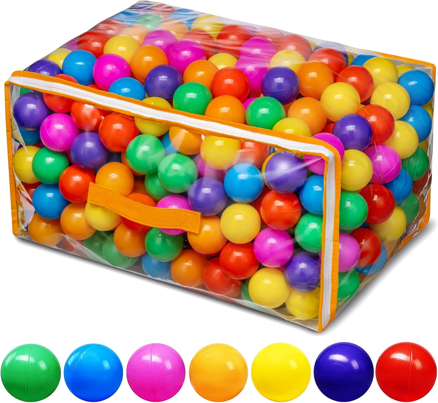 Ball Pit Balls for Baby and Toddler Phthalate Free BPA Free Crush Proof Plastic...