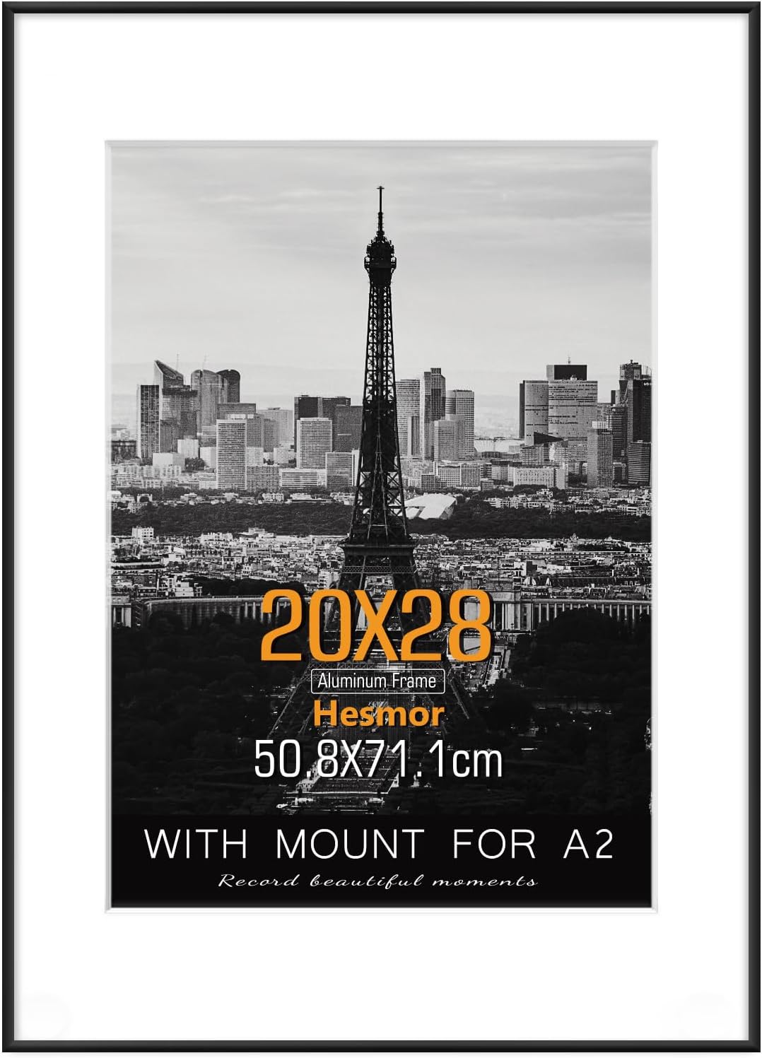 Hesmor Picture Frames 50cm x 70cm Frame Aluminum A...