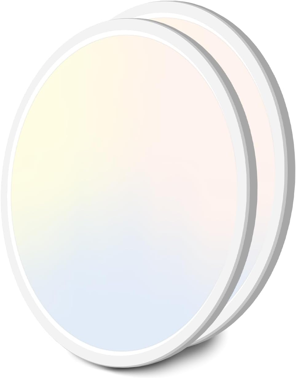 zemty 2Pack 16.5 Inch LED Ceiling Light Flush Mount, 36W 4200lm Super Slim Flush...
