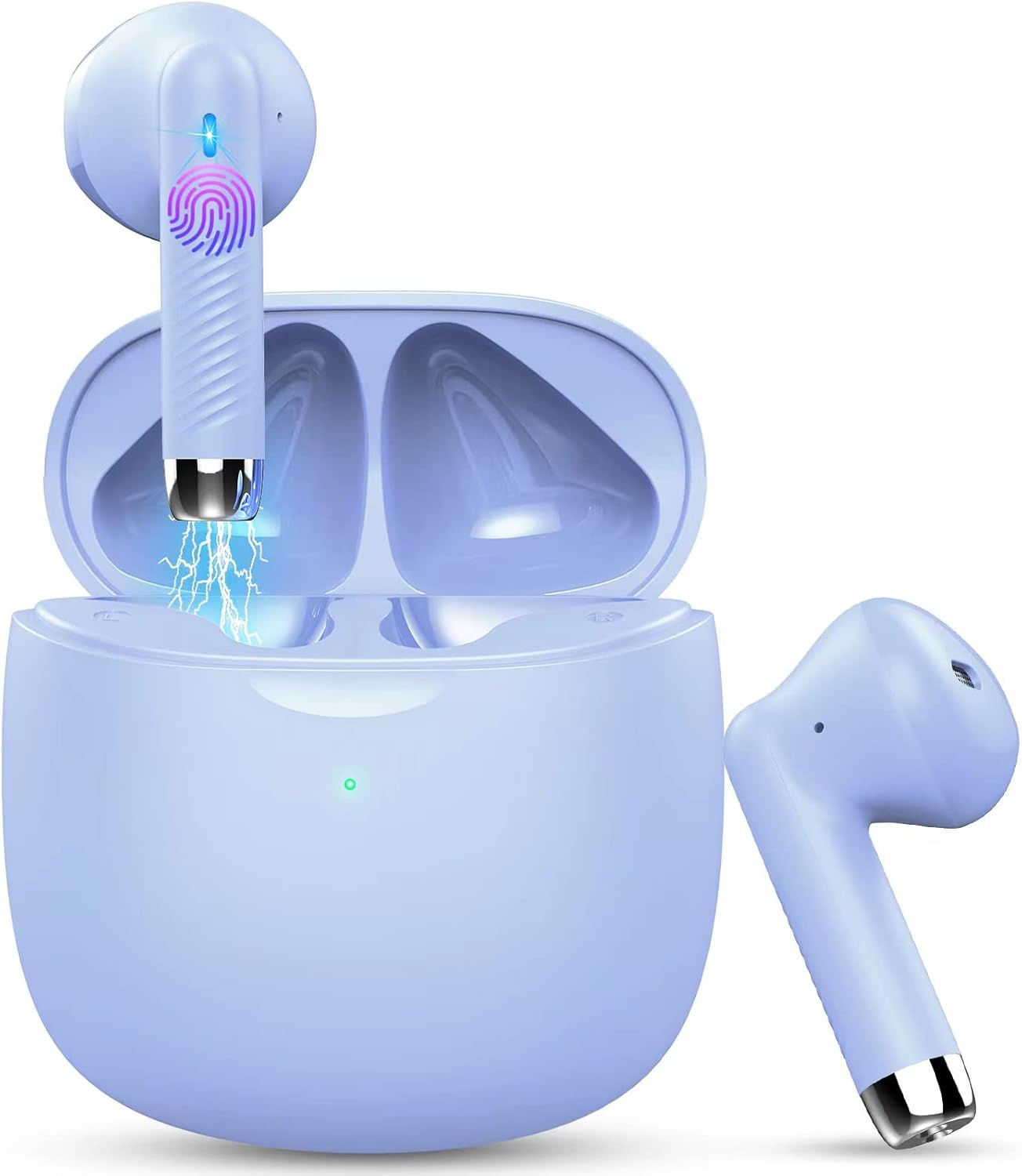 Wireless Earbuds, Bluetooth 5.4 Headphones in Ear with Noise Cancelling Mic, Blu...