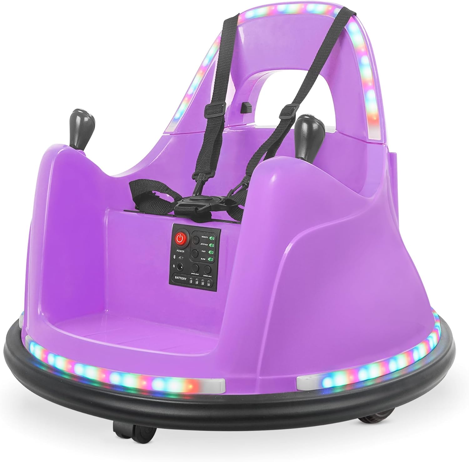 Kidzone Smart Bumper Car for Toddler & Kids 1.5-6 Years Old, 12V 2-Speeds Electr...