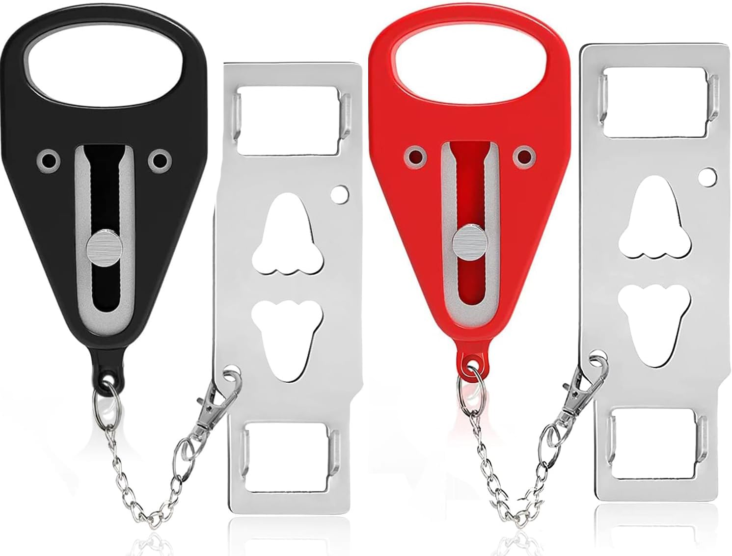 Portable Door Lock-2 Pack Solid Heavy Duty Extra Lock for Additional Privacy and...