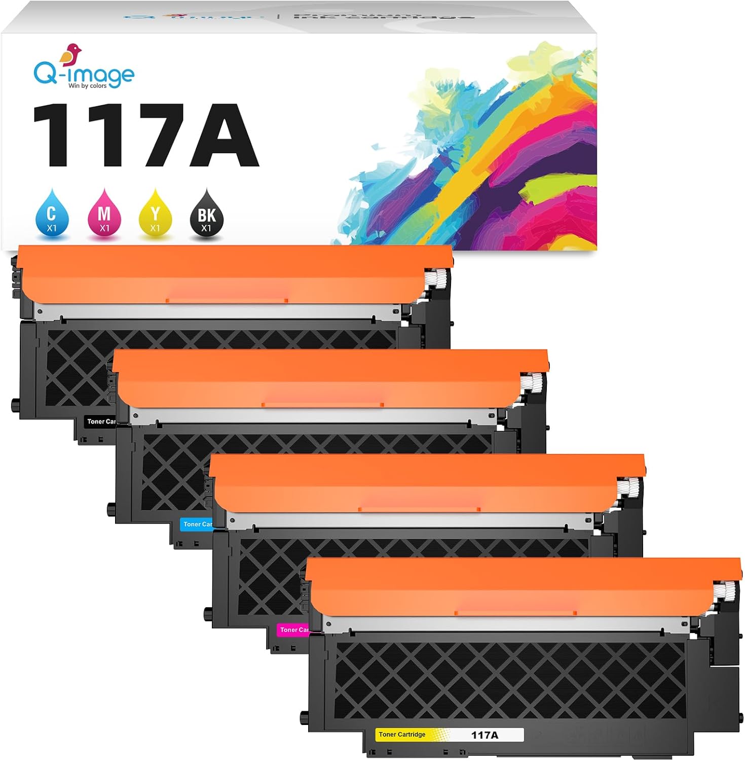 Q-image 117A Toner Cartridge Compatible for HP 117A 117 Color Laser MFP 179fwg 1...