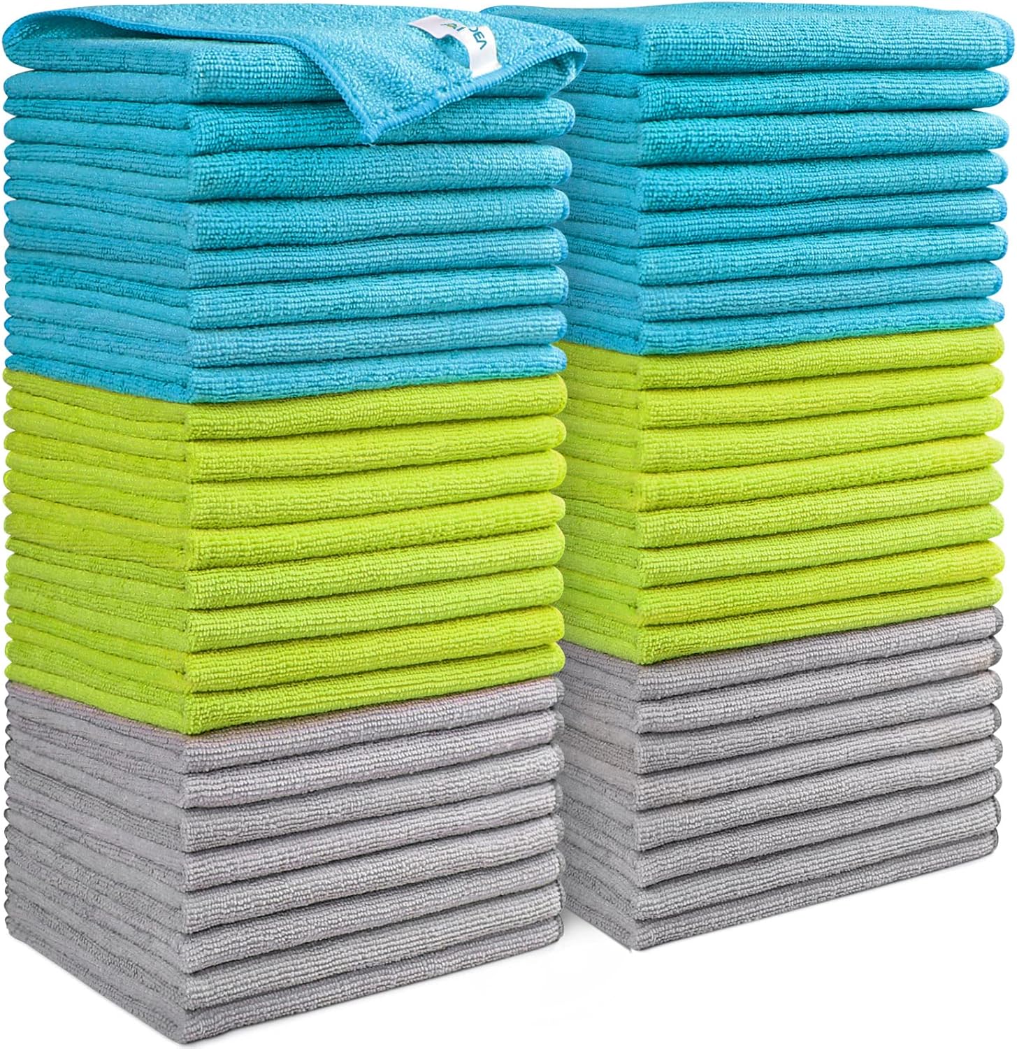AIDEA Microfibre Cleaning Cloths Pack of 50, Multifunctional Reusable Cleaning T...