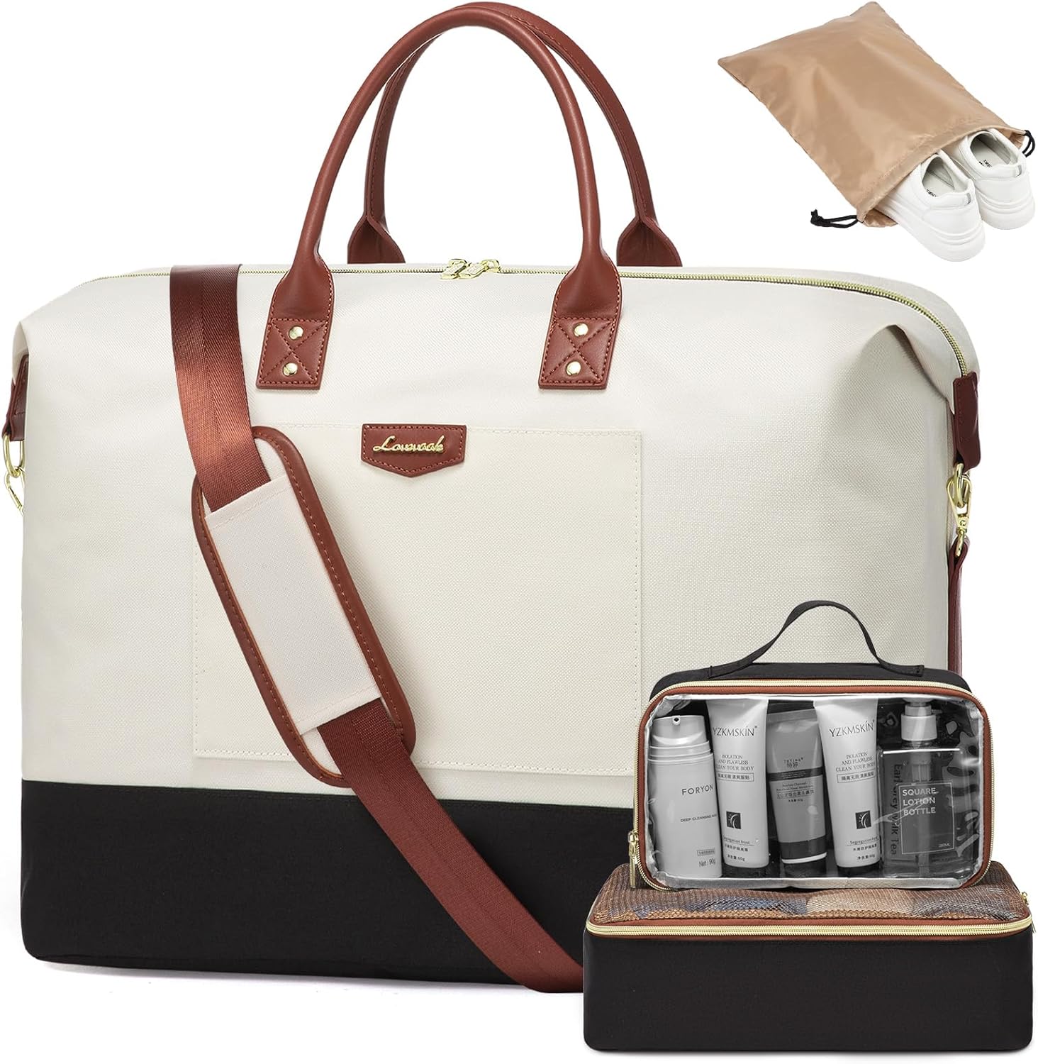 LOVEVOOK Large Duffle Bag for Travel - Weekender & Carry-On Bag for Women, Perso...
