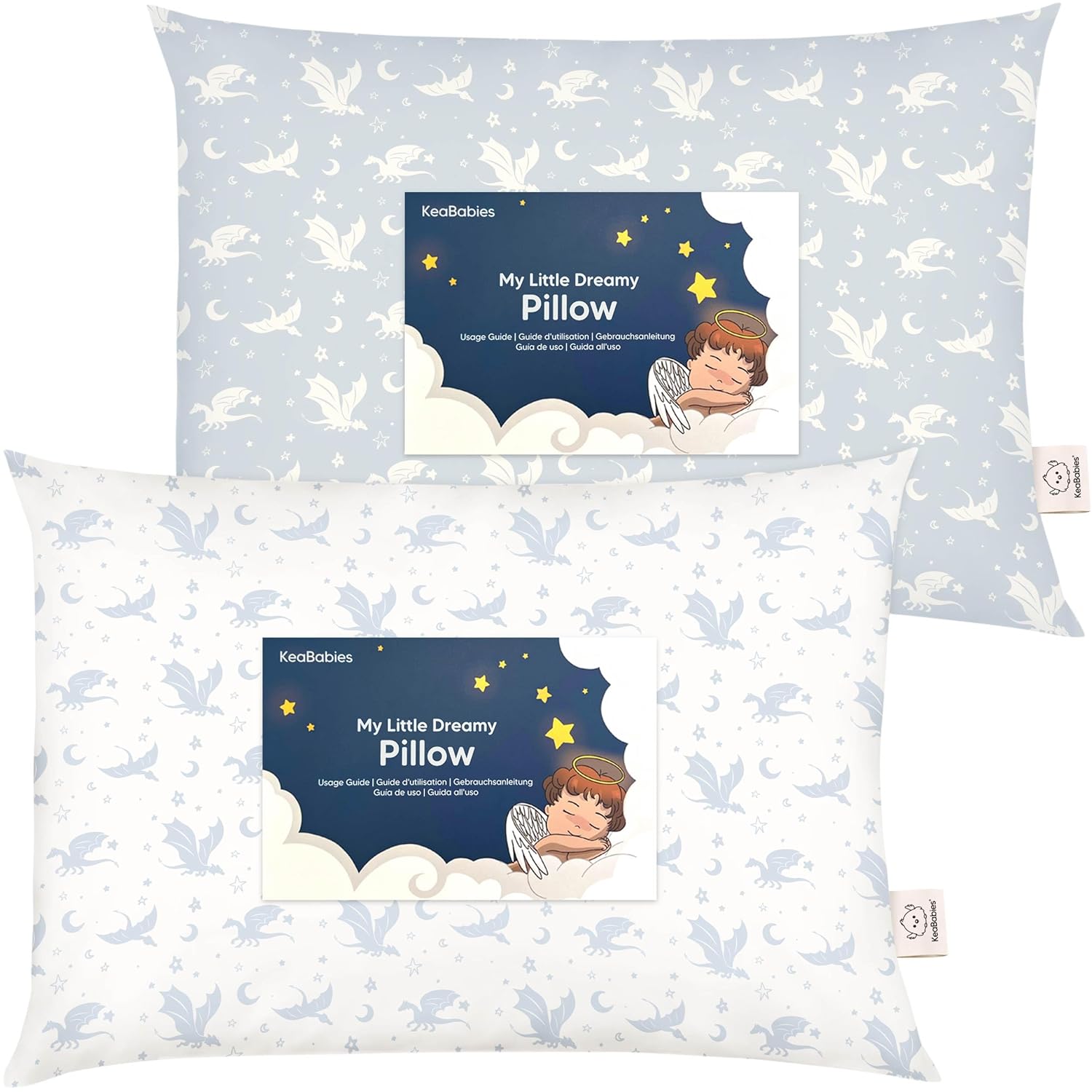 2-Pack Toddler Pillow - Soft Organic Cotton Toddler Pillows for Sleeping - 13X18...
