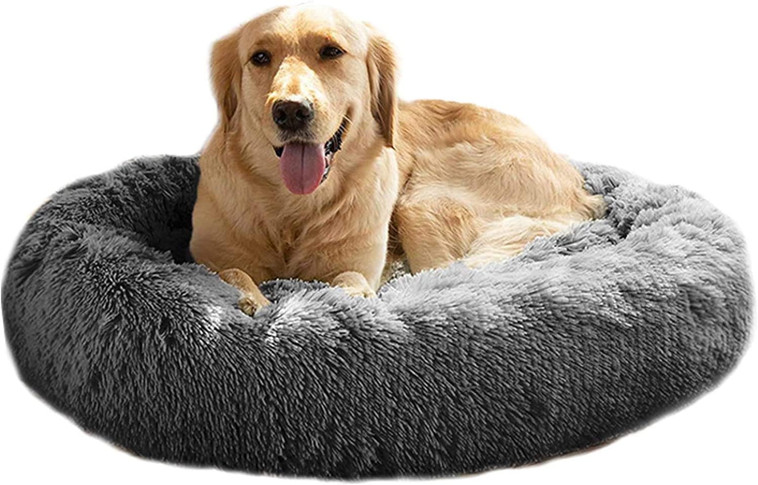 Mirkoo Round Donut Cat and Dog Cushion Bed, Pet Bed For Cats or Multiple Dogs, A...