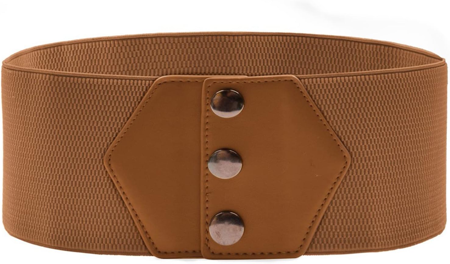 GRACE KARIN Women's Snap-Button Corset Belt Wide Elastic Belts for Dress Stretch...