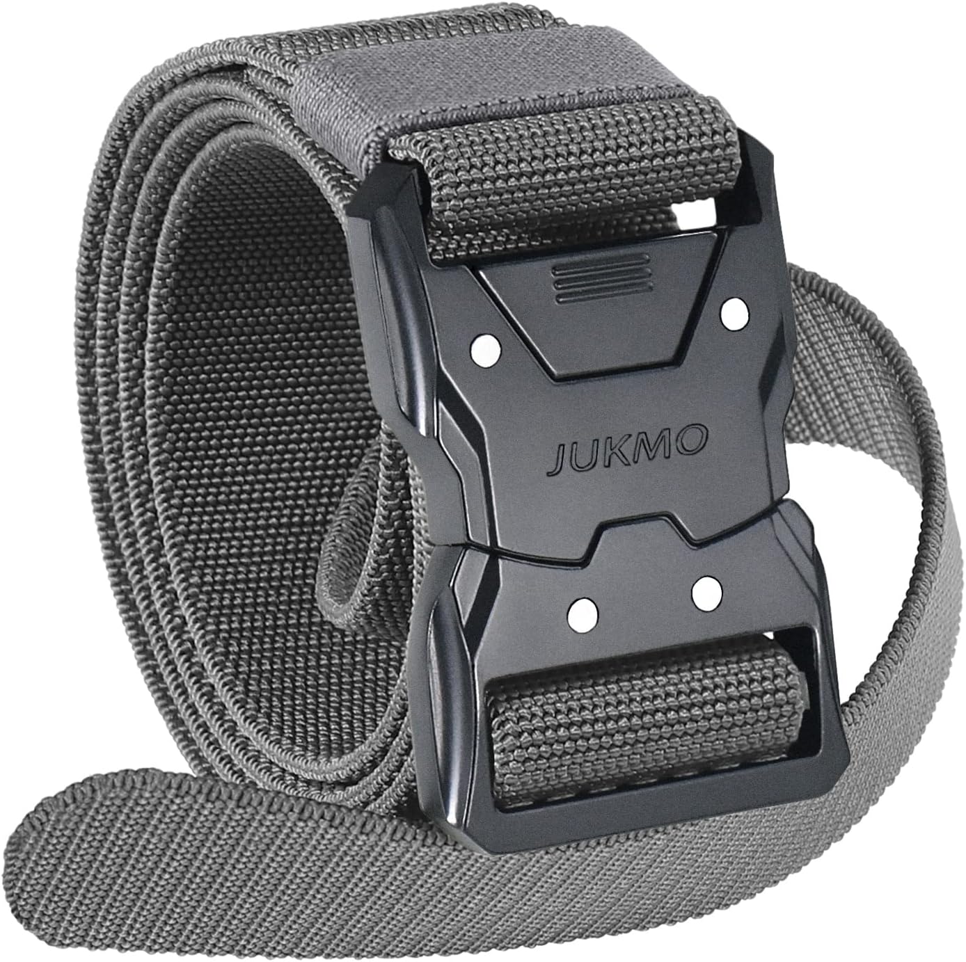 JUKMO Quick Release Tactical Belt, Military Work 1.5" Nylon Web Hiking Belt with...