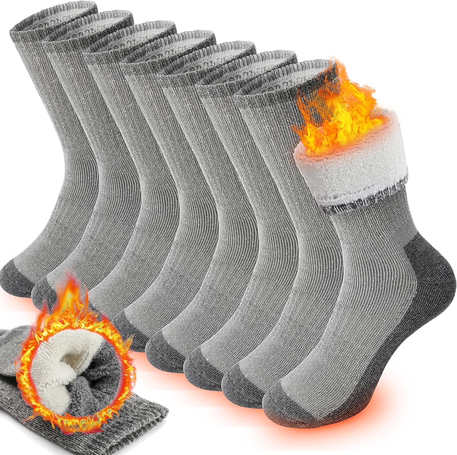 PROETRADE Merino Wool Thermal Walking Socks for Men & Women Warm Thick Winter Hi...