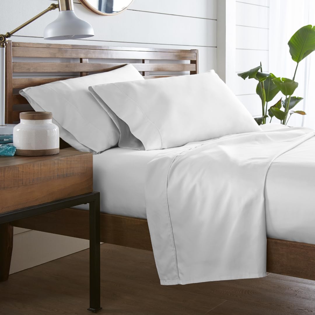 Westbrooke Lush Sateen 100% Cotton Sheet Set | King Size Sateen Sheets - 4 Piece...