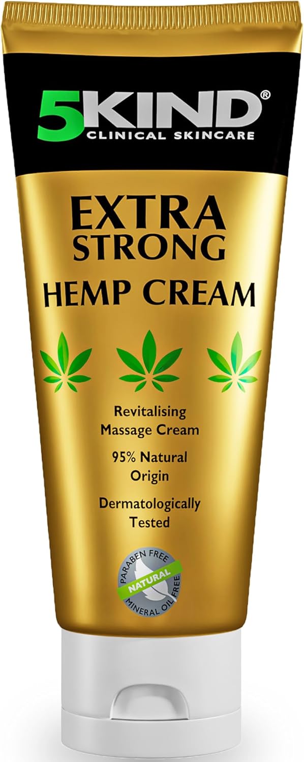 5kind Extra Strong Hemp Cream 100ml - High Strength Hemp Oil and Arnica Cream -...