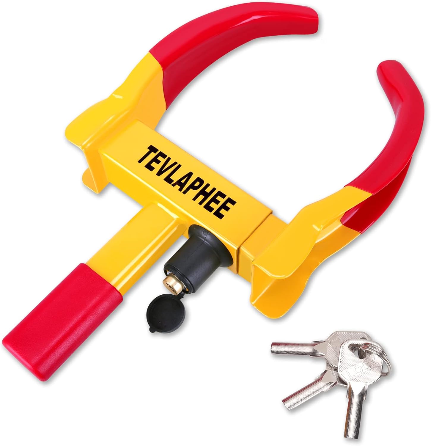 Tevlaphee Universal Wheel Lock Heavy Duty Security Trailer Wheel Lock Anti Theft...