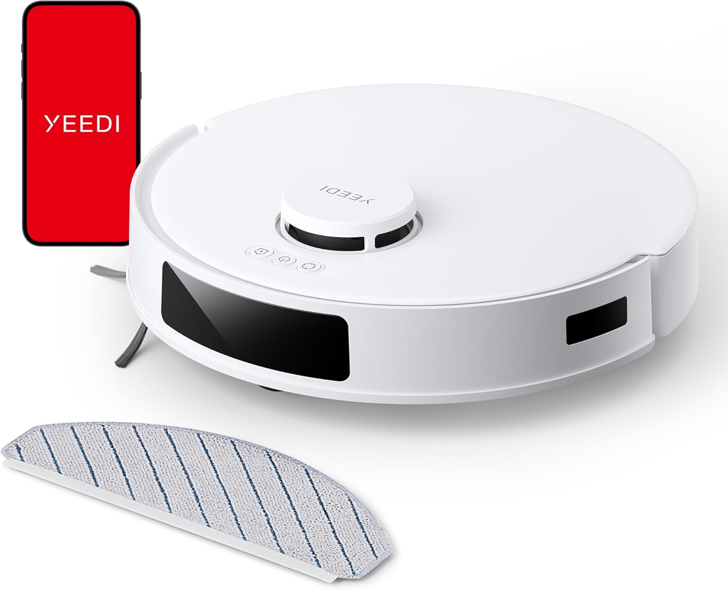 Yeedi C12 Robot Vacuum Cleaner and Mop, 8000Pa Strong Suction, ZeroTangle Brush,...