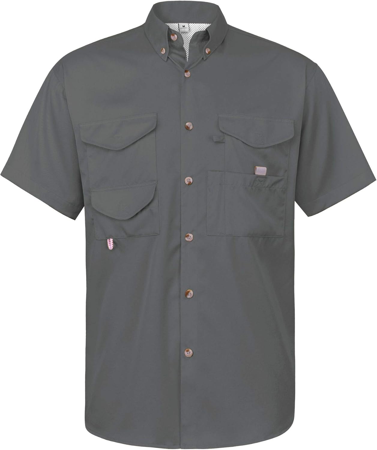 Alimens & Gentle Short Sleeve Fishing Shirt Wicking Fabric Sun Protection Casual...