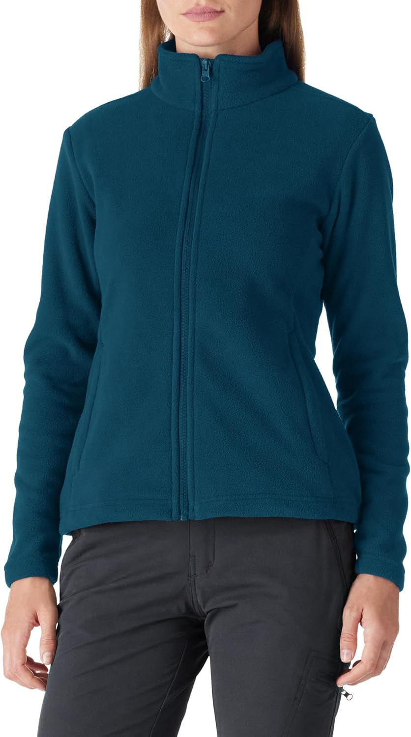 Outdoor Ventures Womens Fleece Jackets Ladies Lightweight Warm Full Zip Coat Sof...