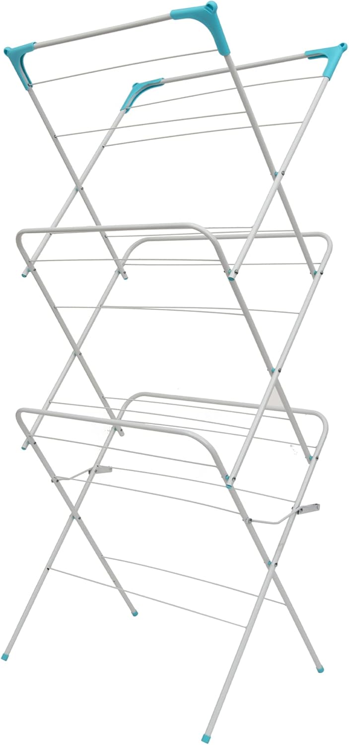 Straame 3 Tier Clothes Airer, Clothes Rack Drying Indoor and Outdoor Laundry Rac...