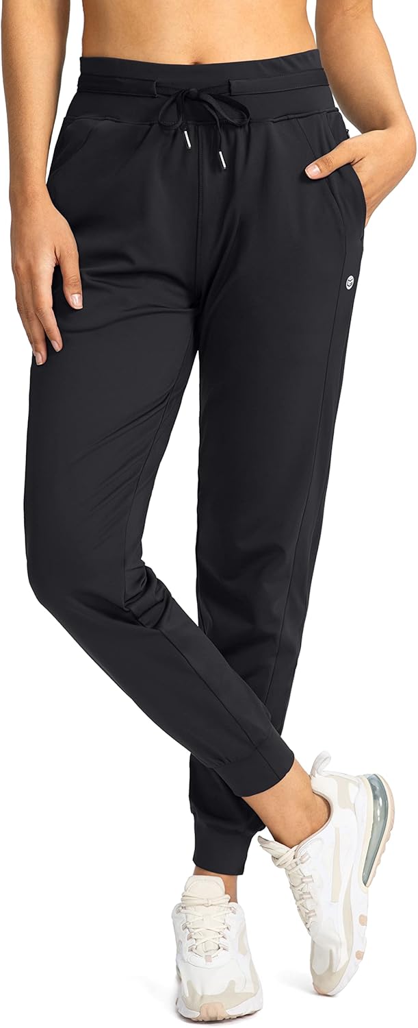 G Gradual Women's Joggers Pants with Zipper Pockets High Waisted Athletic Tapere...