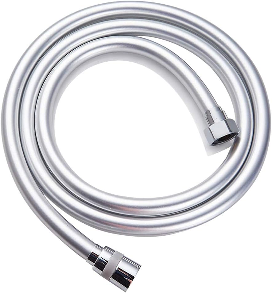 Shower Hose 2m - Extra Long Shower Cable Tube Universal PVC Connector Replacemen...