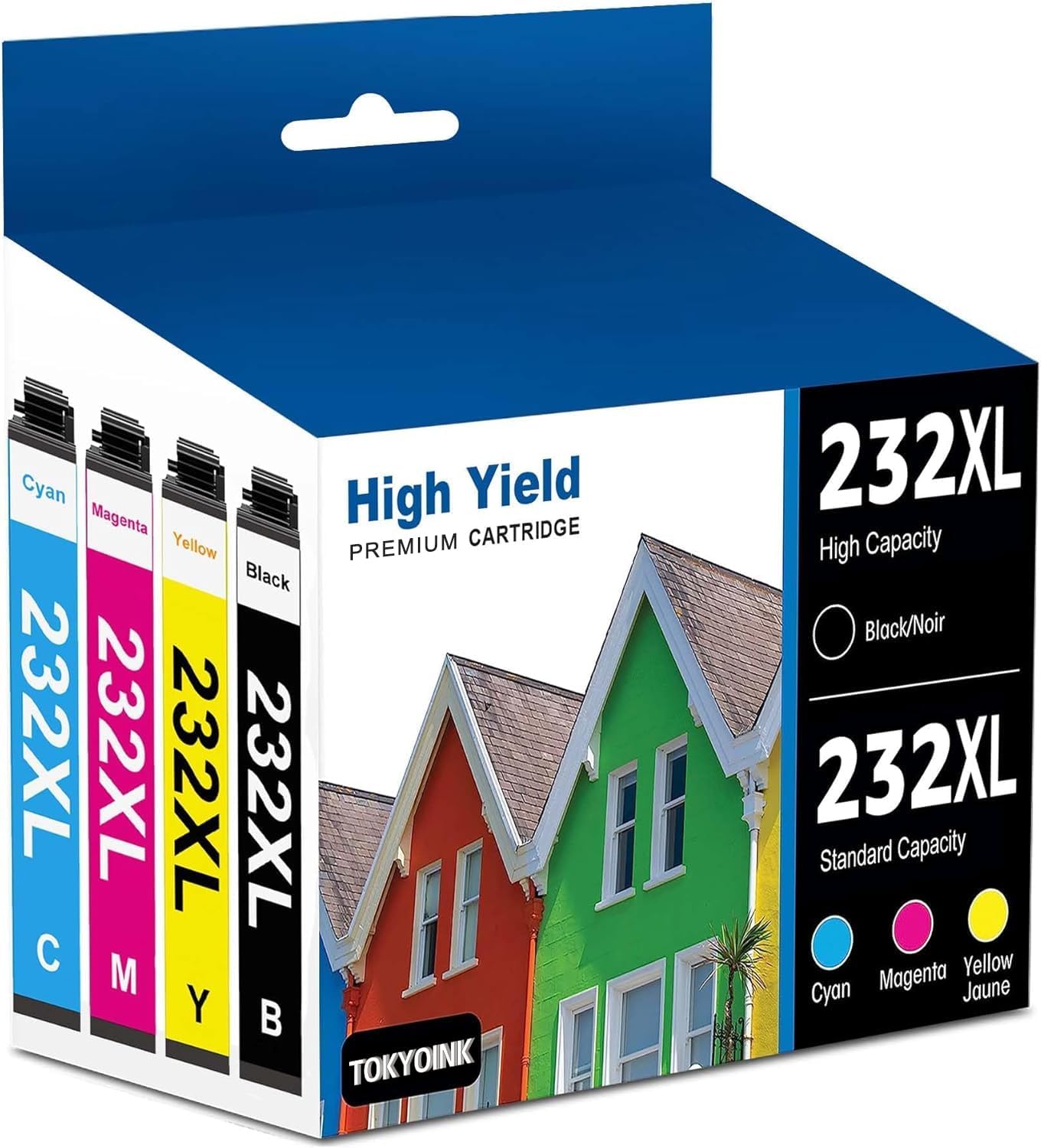 TOKYOINK 232XL Ink Cartridges Combo Pack Replacement for Epson 232 XL T232 Ink C...