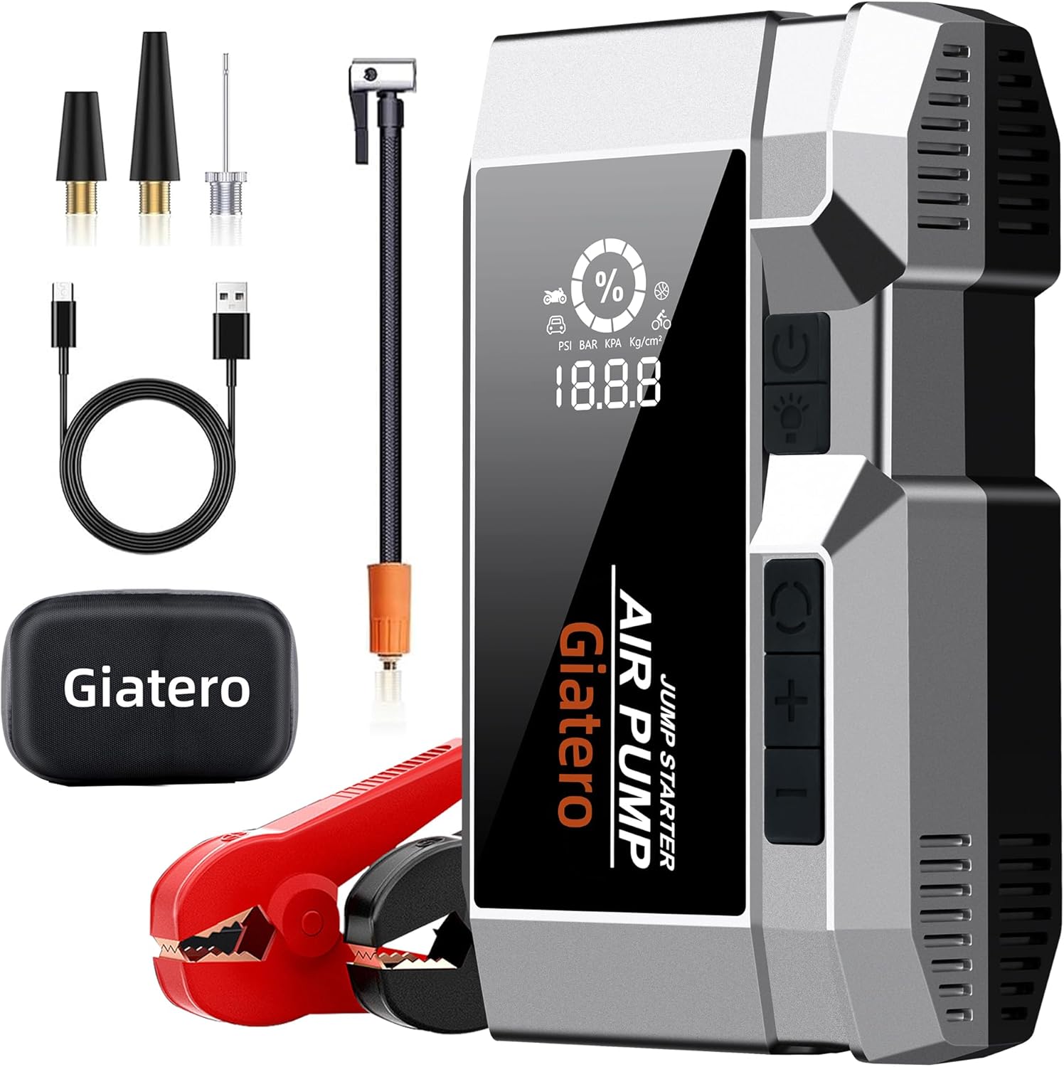 Q17 Jump Starter with Air Compressor, 4000A 150PSI Portable Jump Starter Battery...