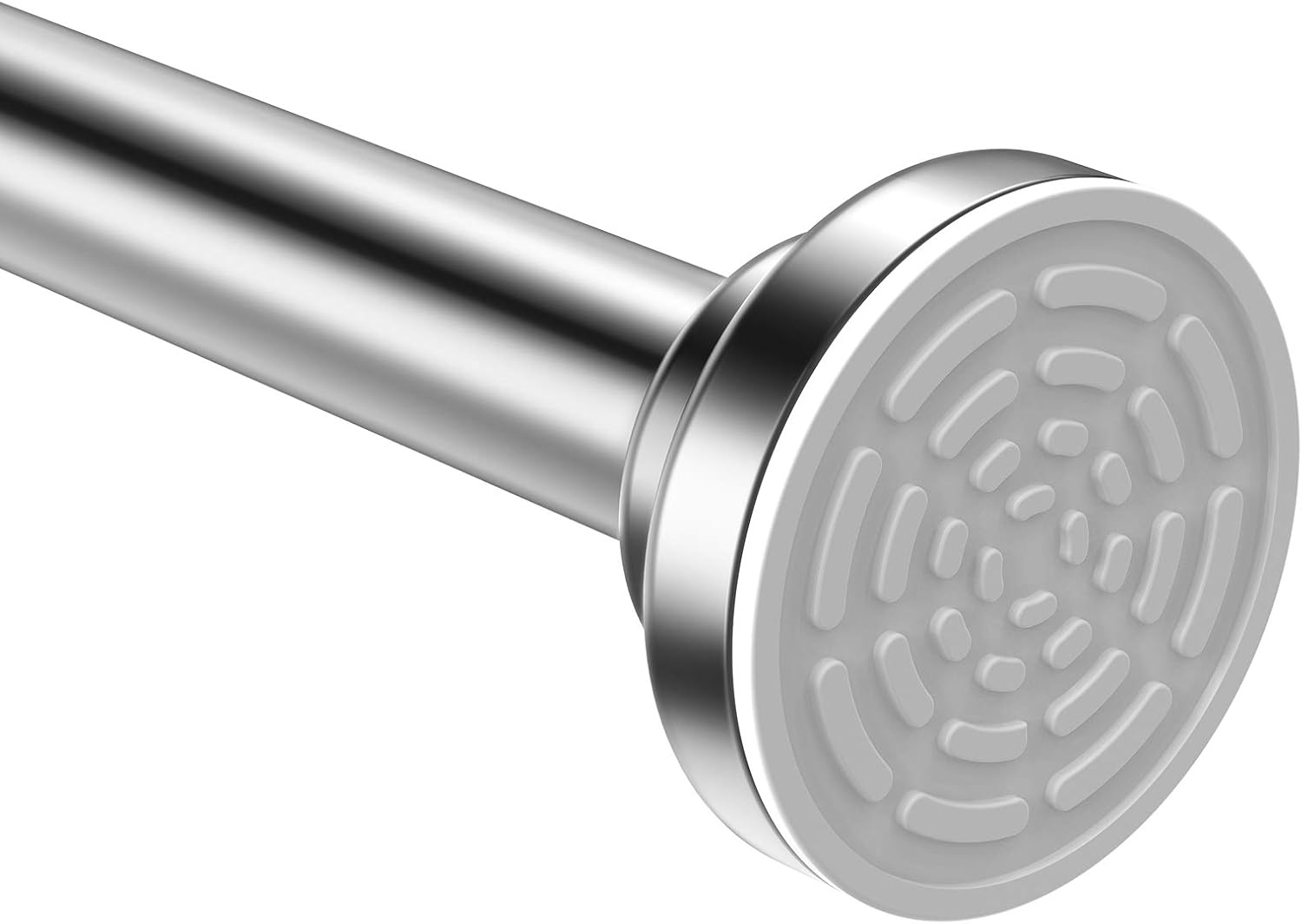 TEECK Shower Curtain Rod, 40-73 inch Adjustable Tension Spring, Premium Stainles...