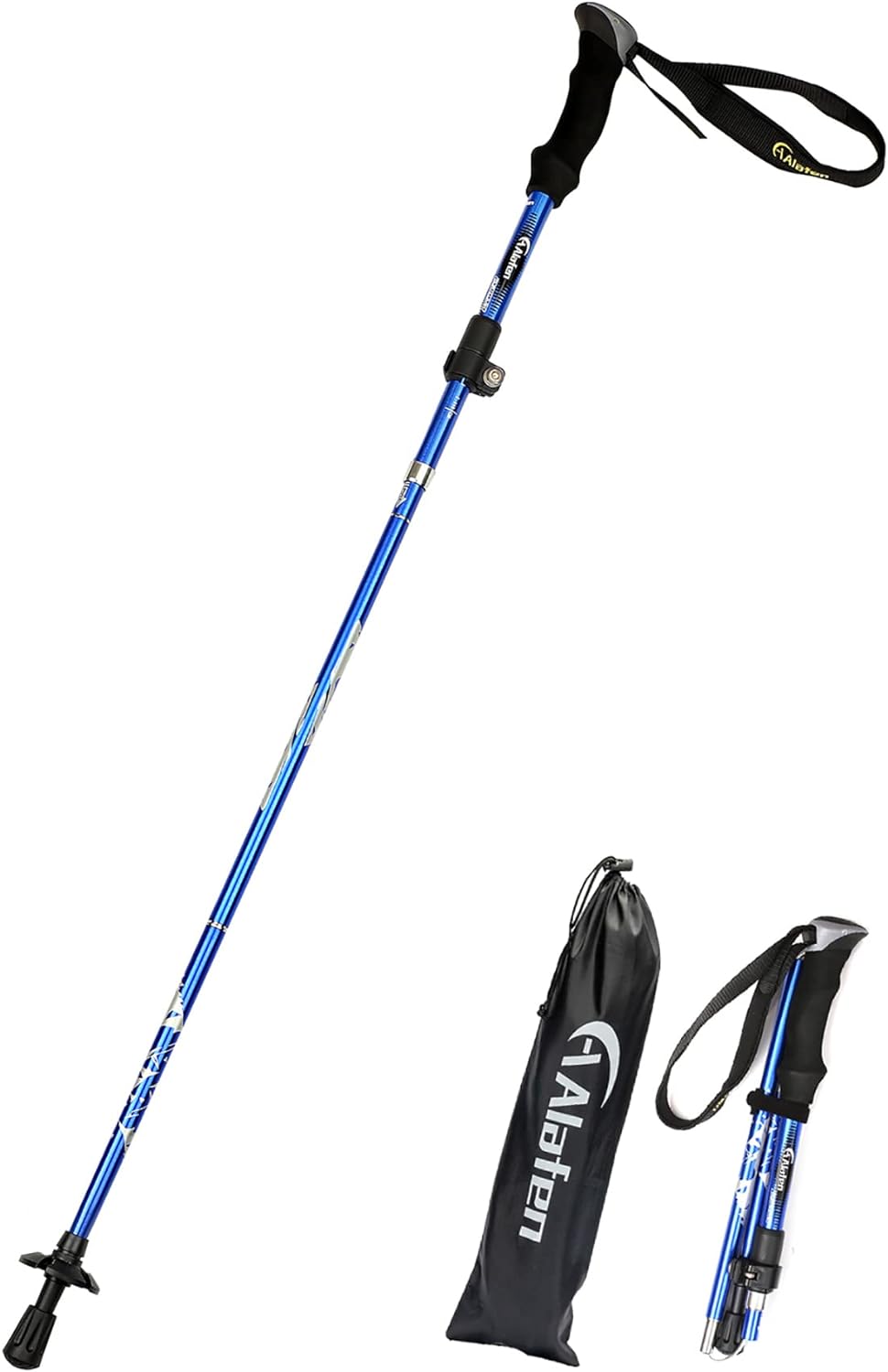 Aluminum Collapsible Ultralight Travel Trekking Hiking Pole for Men and Women P1...