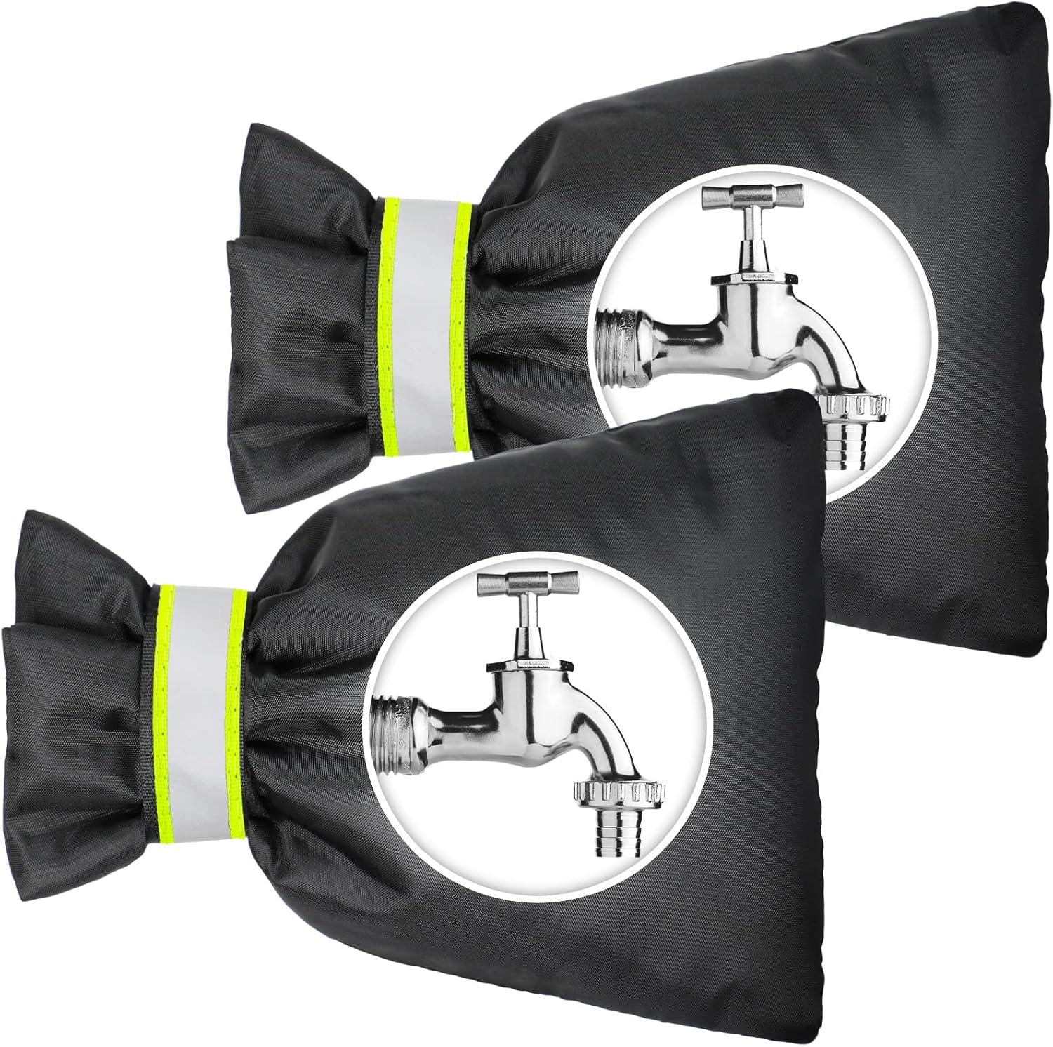 AUGOLA Outside Tap Cover for Winter, 2Pcs Tap Cosy Cover Thickened Outdoor Tap C...