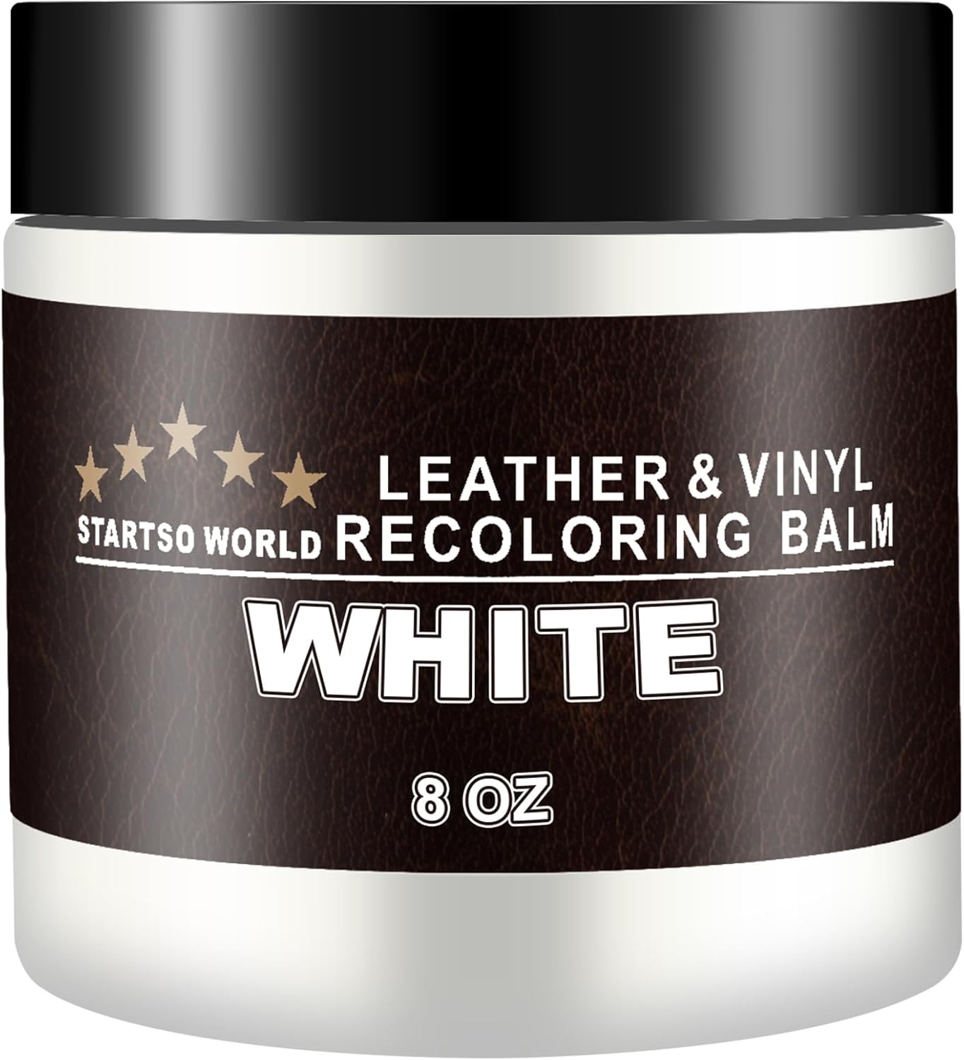 STARTSO WORLD Leather Recoloring Balm, White Leather Repair Kit for Furniture, L...