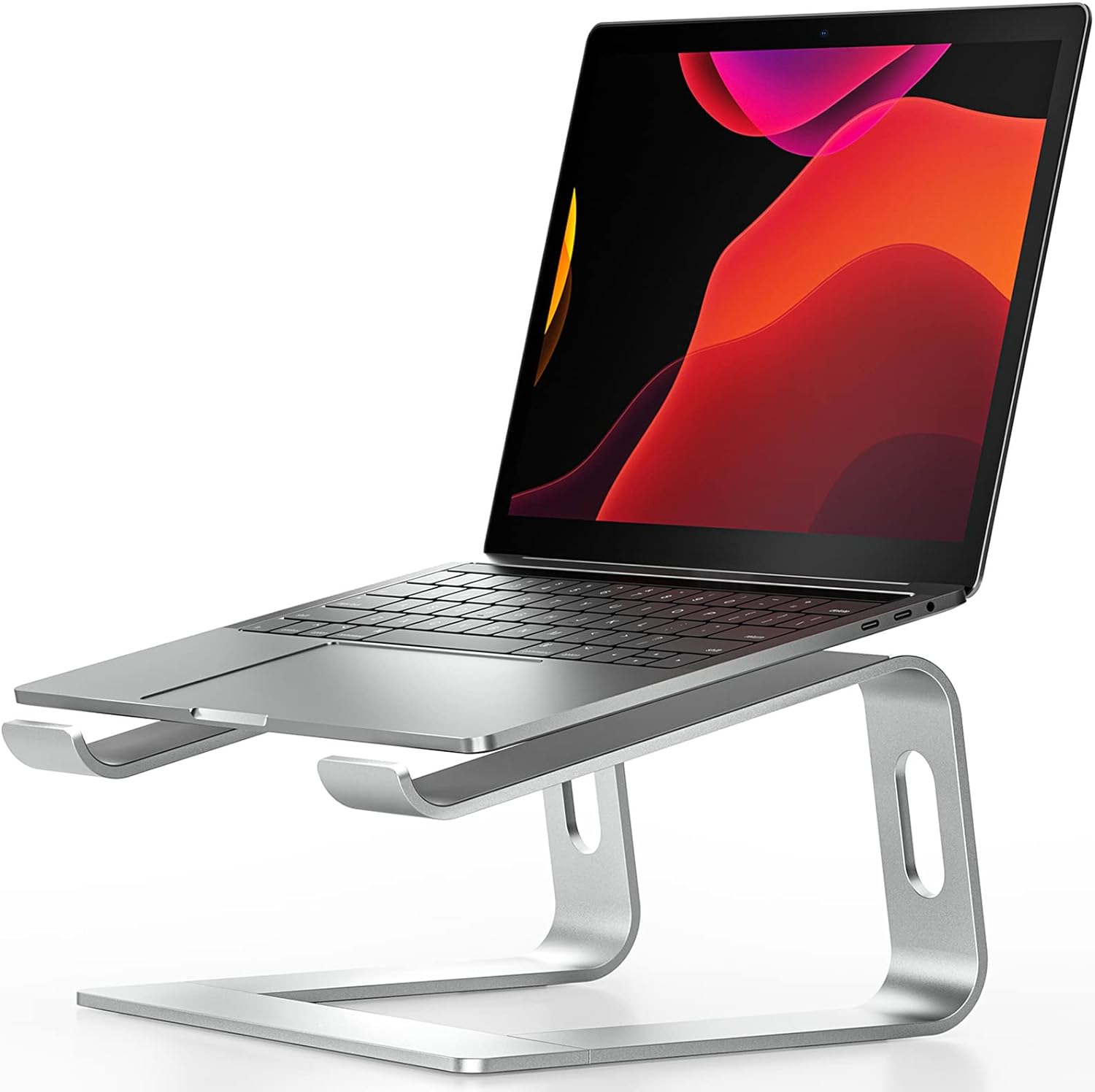 NULAXY Laptop Stand for Desk, Aluminum Laptop Riser, Ventilated Computer Stand C...