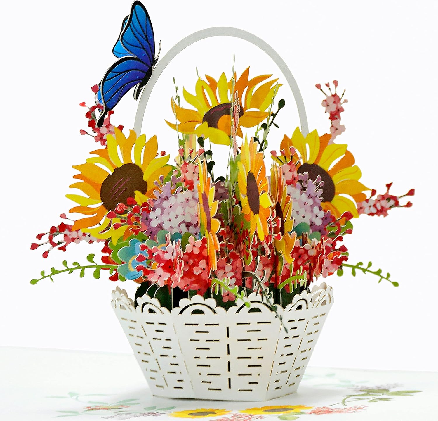 CUTPOPUP Sunflowers Basket - Birthday Cards for Wo...