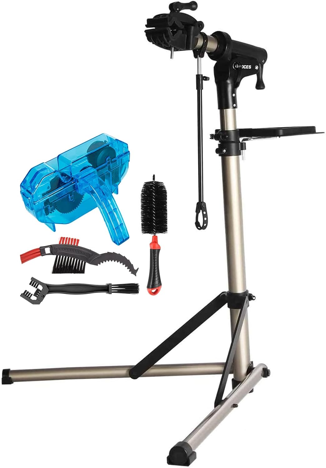 CXWXC Bike Repair Stand -Shop Home Bicycle Mechanic Maintenance Rack- Whole Alum...