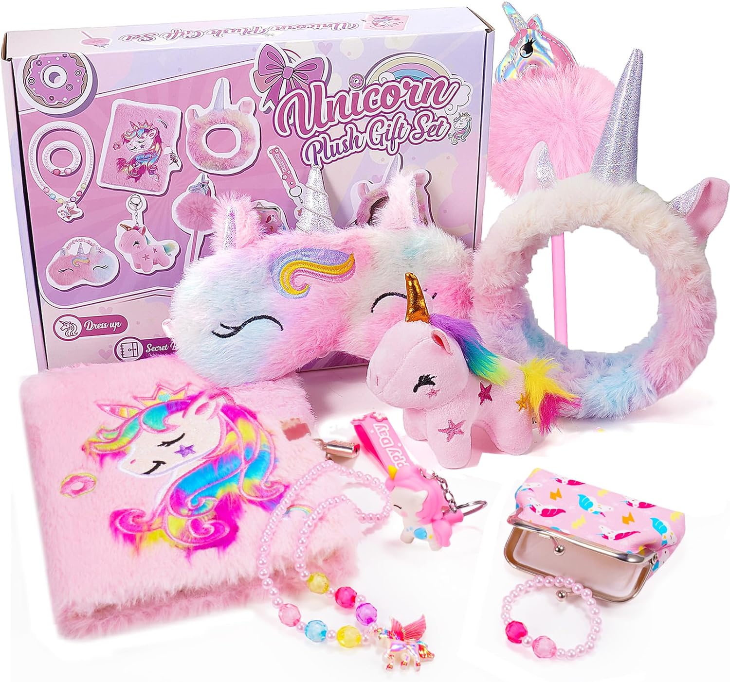 HappyKidsClub Unicorn Gifts for Girls, Birthday Gifts for Girls Toys Age 3-12 Ye...