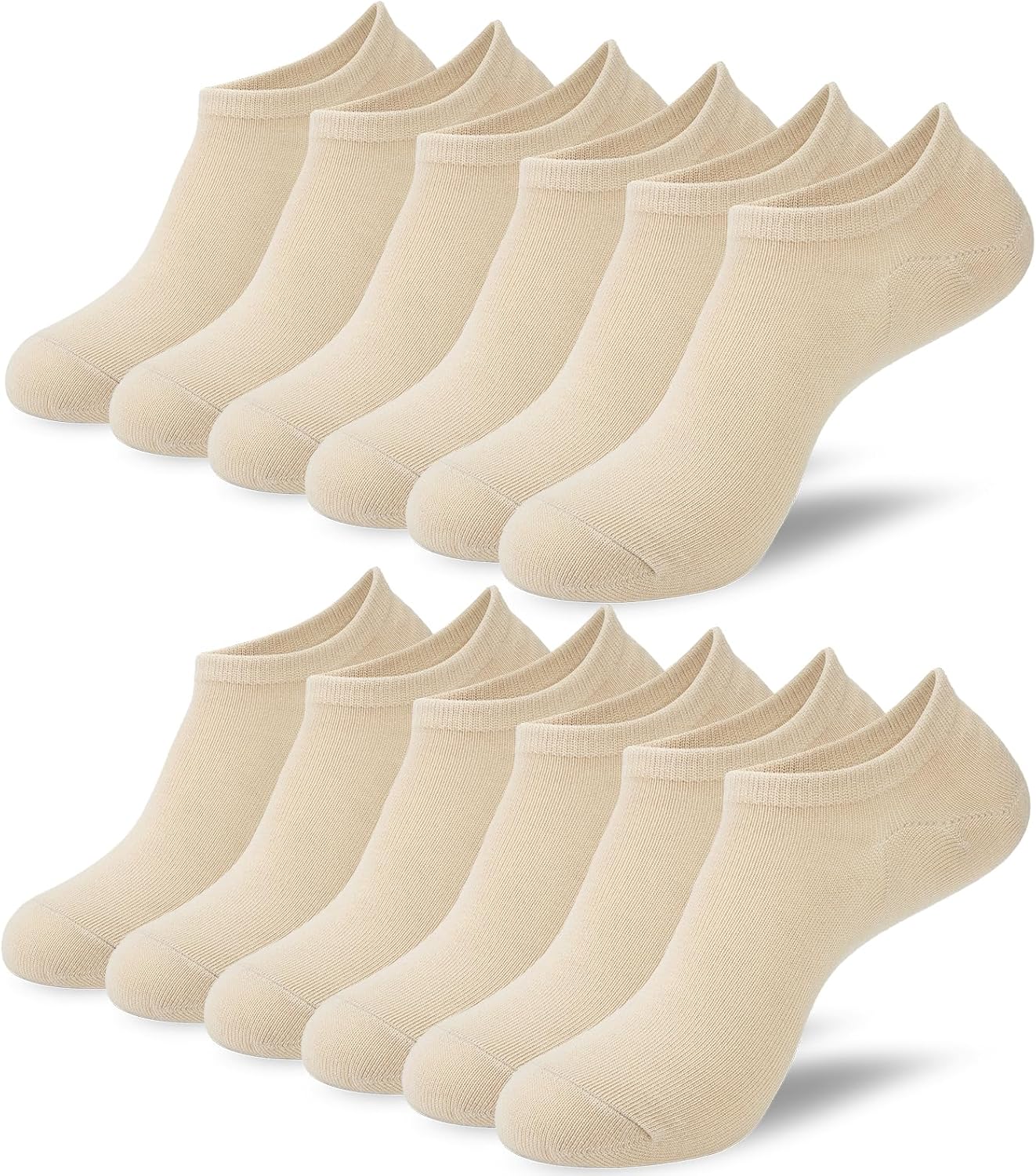 Niofind Bamboo Trainer Socks for Womens and Mens, No Show Ankle Socks Low Cut In...