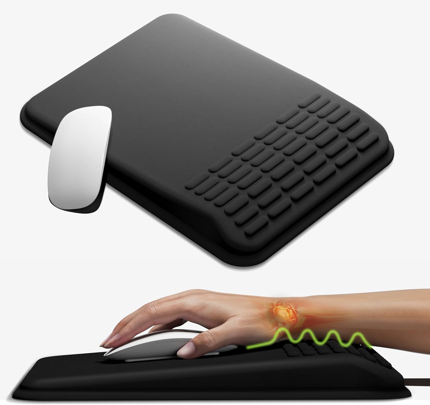 MEKASS Mouse Pad with Wrist Rest, Ergonomic Mouse Pad for Carpal Tunnel Pain Rel...