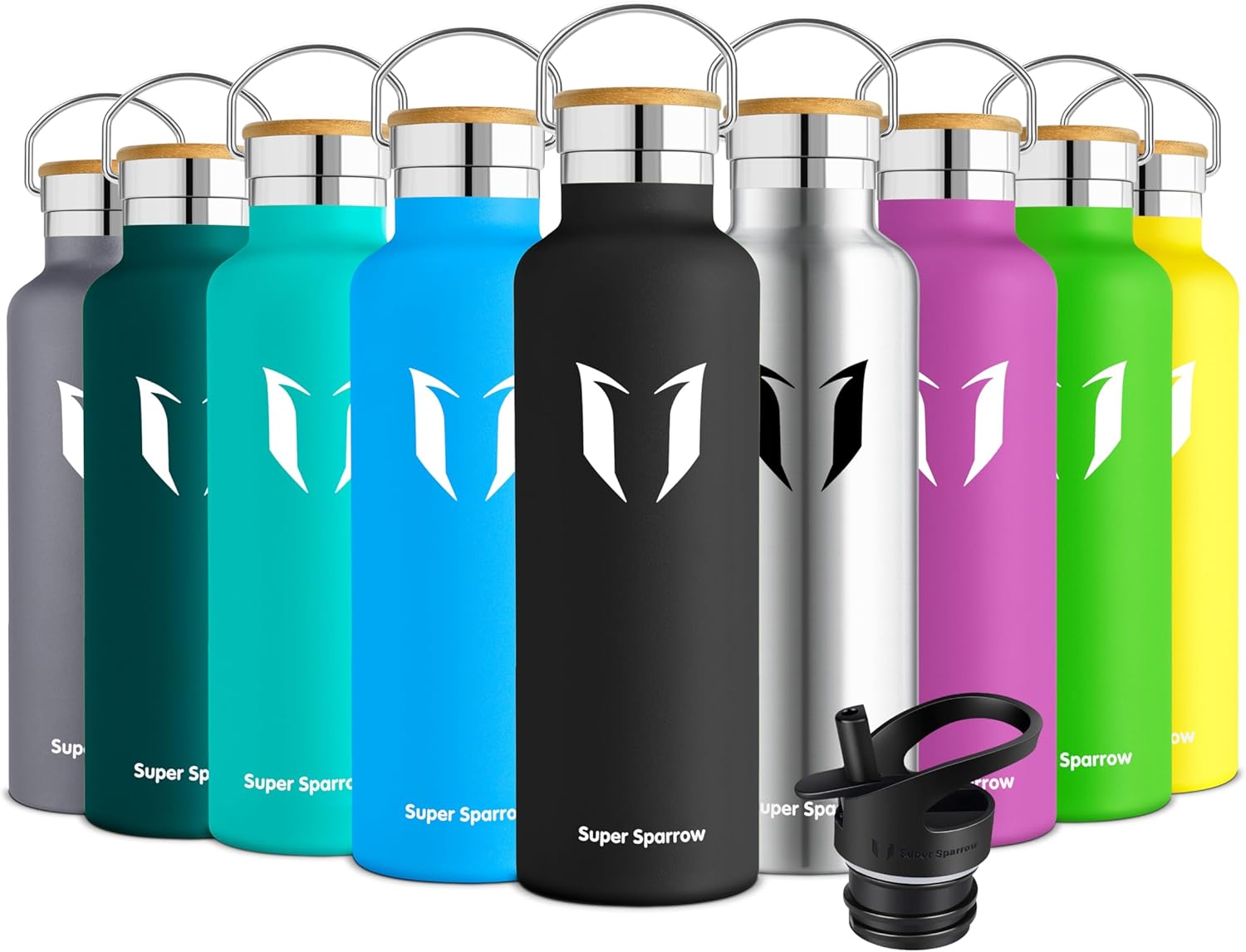 Super Sparrow Water Bottle Stainless Steel - 350ml/500ml/620ml/750ml/1L- Insulat...