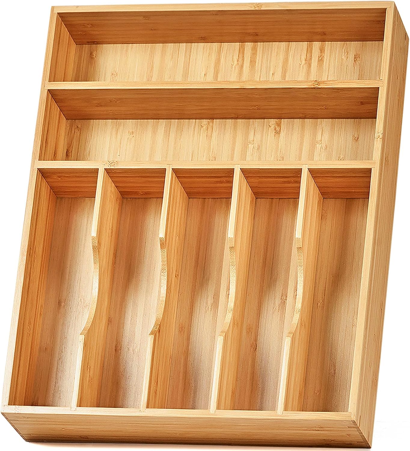 Umilife Kitchen Drawer Organizer, 12.5 Inch Silverware Utensil Tray Holder, Extr...