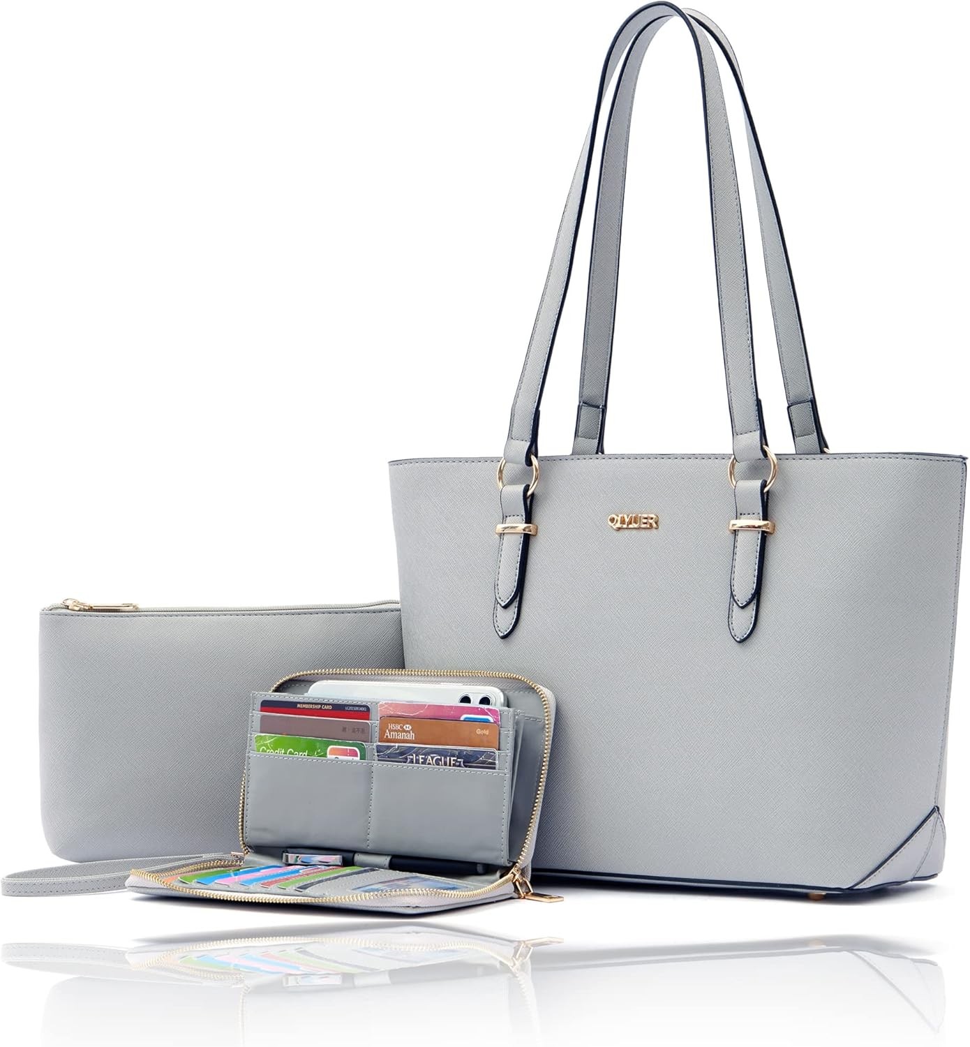 Purses And Wallets Set For Women Work Tote Satchel Handbags Shoulder Bag Top Han...