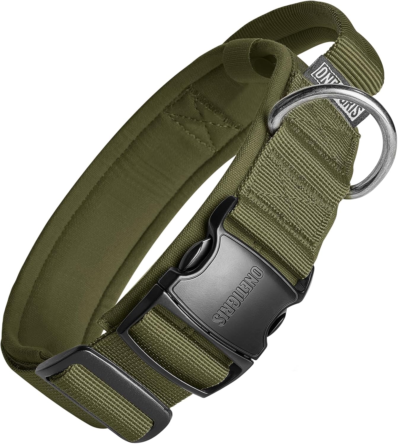 OneTigris Tactical Dog Collars with Handle,Military Dog Collar for Large Dog,Adj...