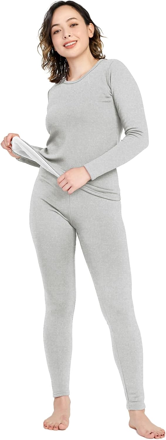 LAPASA Women's Thermal Underwear Set Fleece Lined Base Layer for Ladies Classic...