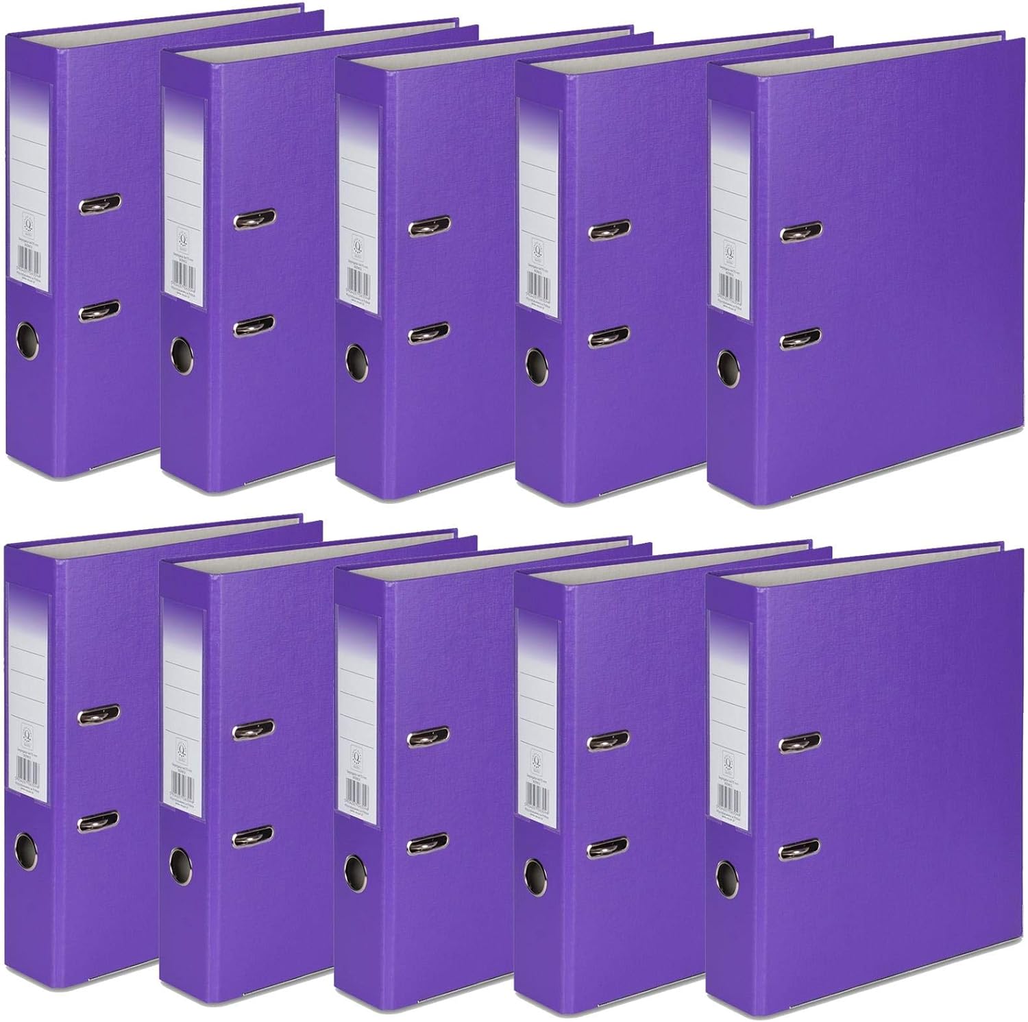 OFFICE CENTRE 10 x Purple A4 75mm Strong Premium Business Lever Arch Files Folde...
