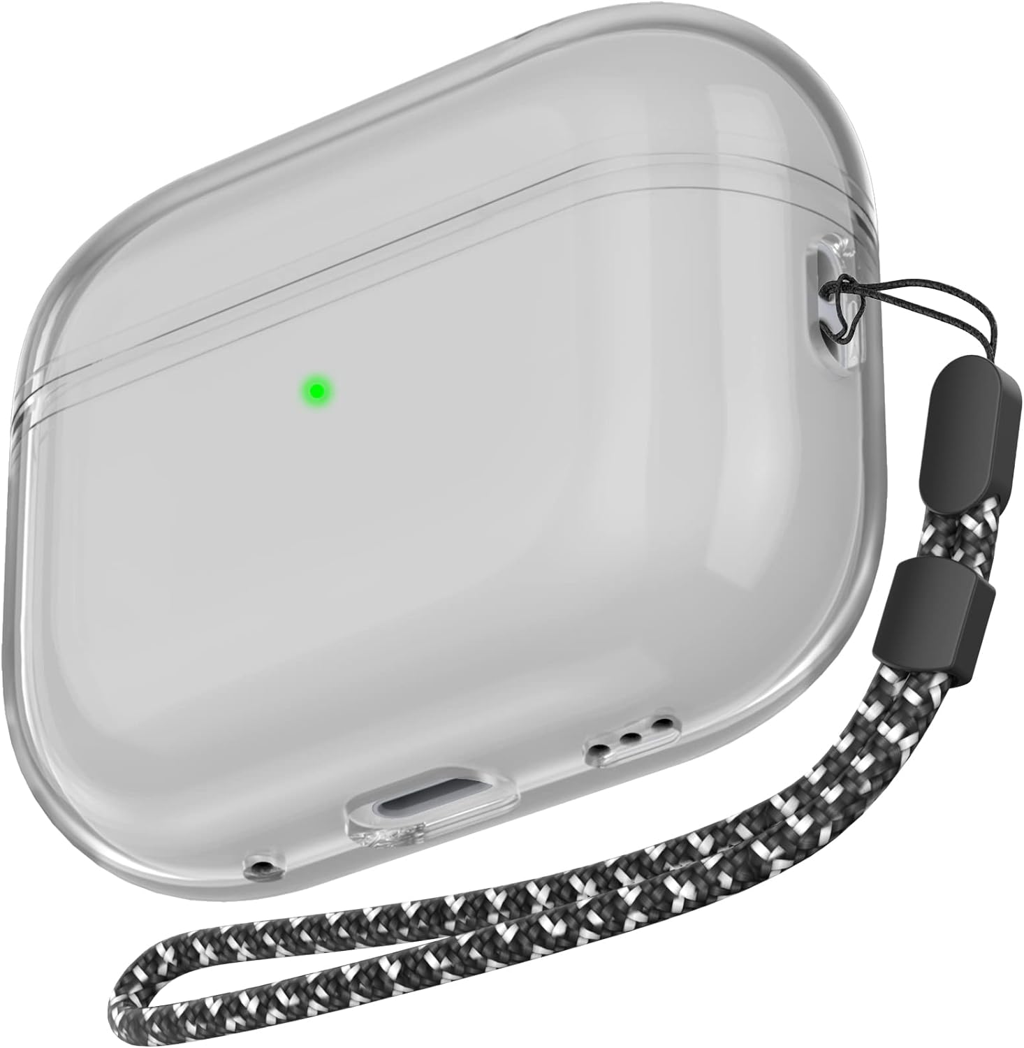 AhaStyle Clear Airpods Pro 2 Case (USB-C/Lightning Cable) [Anti-Yellowing] Soft...