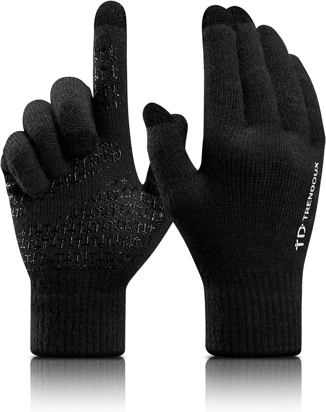 TRENDOUX Soft Warm Touch Screen Winter Thermal Gloves Men Women, Non-slip Grip,...