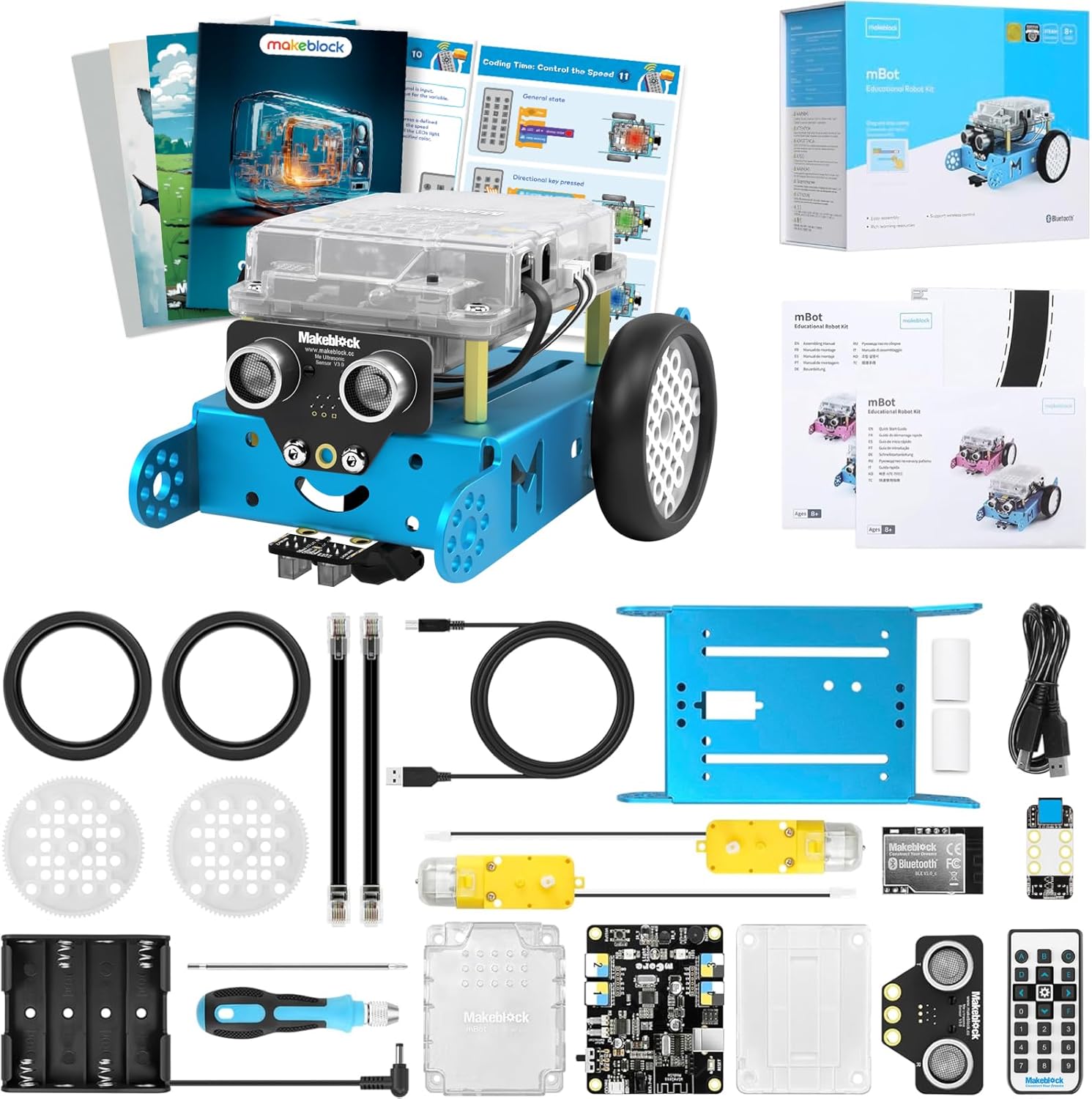 Makeblock mBot Robot Kit with Scratch Coding Box, STEM Projects for Kids Learn t...