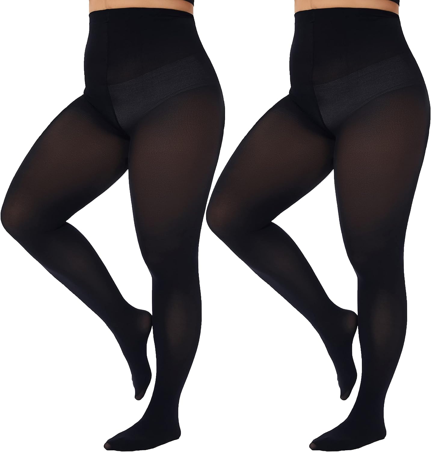 CozyWow Plus Size Tights for Women Stockings with Enough Elasticity & High Waist...